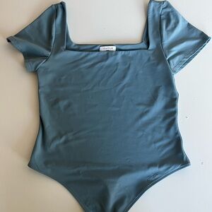 Aritzia Contour Blue Bodysuit